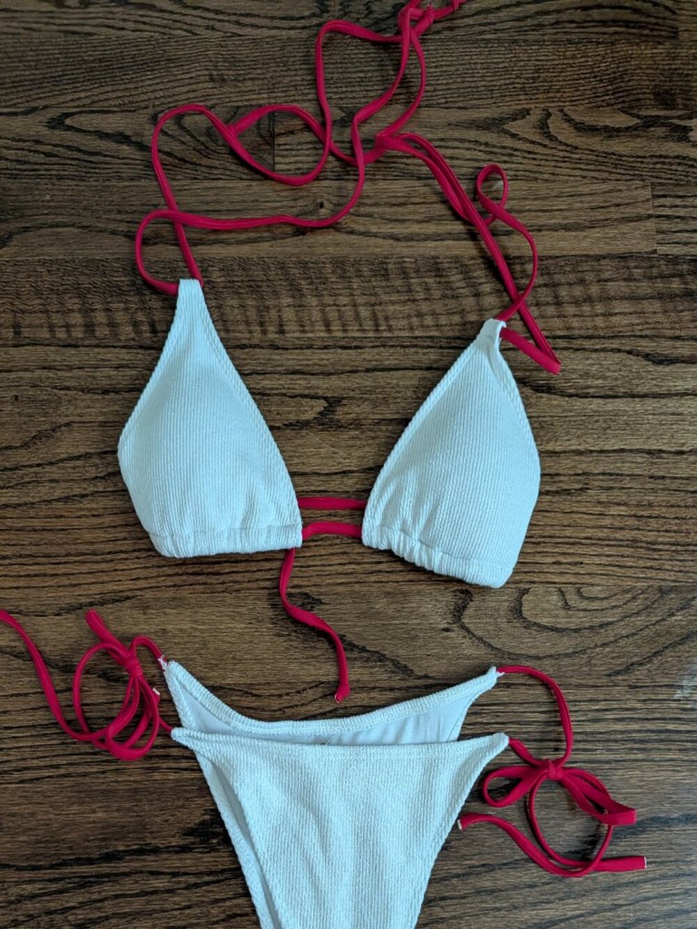 GORGLITTER Bikini Set in red/white